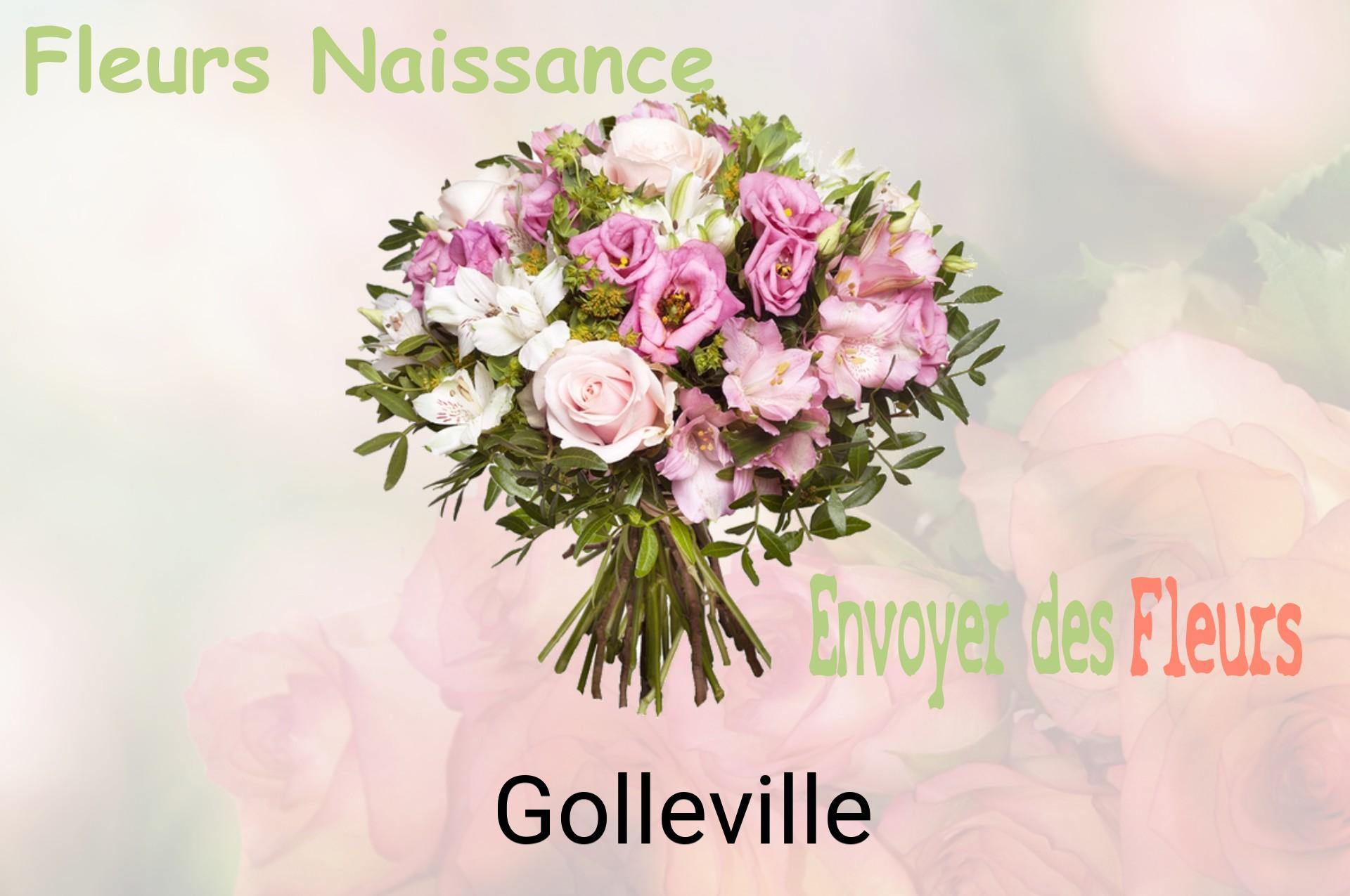 Bouquet de fleurs de naissance livré à Golleville